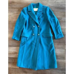 Vintage Pendleton Teal Wool Coat Women’s | Made USA | Pure Virgin Wool